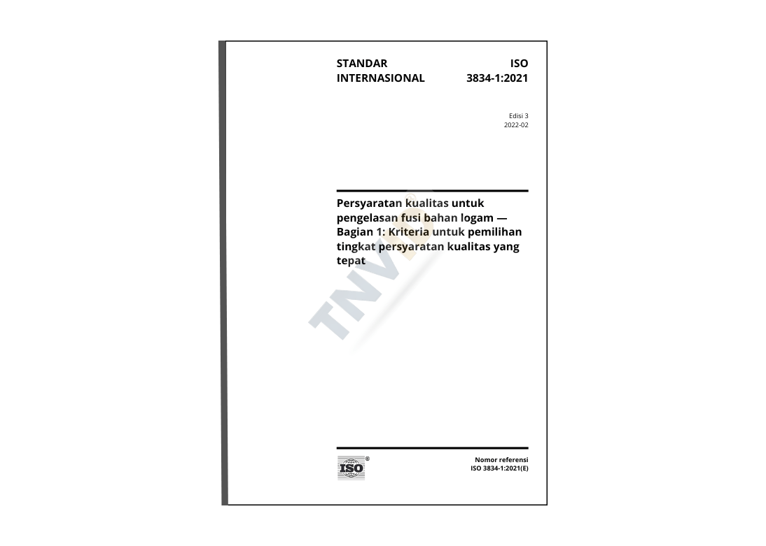 TNVID Standar ISO 3834-1;2021